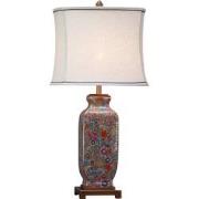 Fine Asianliving Oosterse Tafellamp Porselein Multicolor met Kap