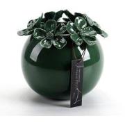 Villa Pottery  Groene bloemenvaas Jolie D14x14 x H16