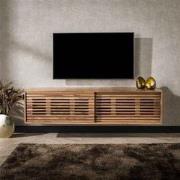 Zwevend TV Meubel Acaciahout Monja 150x40x37 cm