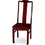 Fine Asianliving Chinese Stoel Rosewood Longevity Symbool Dark Cherry