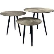 Oist Design Romee set of 3 Coffee Tables - Aluminium Champagne