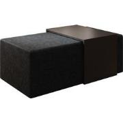 Meubella Salontafel Melbourne - Zwart velvet  - 110 cm