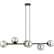 moderne hanglamp Accardi Zwart 6-lichts