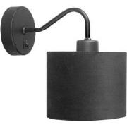 Landelijke Metalen Highlight Collo E27 Wandlamp - Zwart