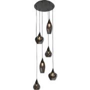 Industriële Glazen Highlight Cambio E14 Videlamp/Hanglamp - Zwart