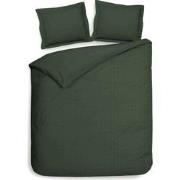 Heckett & Lane Dekbedovertrek Punto Calla Green 200 x 200 220 cm + 2 s...