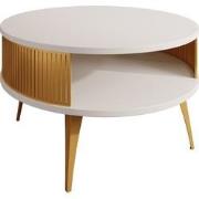 Meubella Salontafel Roslyn - Wit - 75 cm