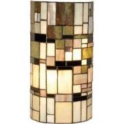 LumiLamp Wandlamp Tiffany  20x11x36 cm  Beige Bruin Kunststof Ijzer Ha...