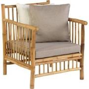 Persoon Exotan Bamboe lounge tuinstoel - bamboo natural finish