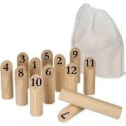 Decopatent® Kubb werpspel - behendigheidsspel - Houten buitenspel - Sc...