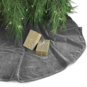 Unique Living - Treeskirt Kelsey 120Øcm dark grey - Kerstboomkleed