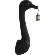 Light&living Wandlamp 25x19x72 cm OSTRICH mat zwart