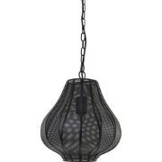 Light&living Hanglamp Ø27x33 cm MICHA mat zwart