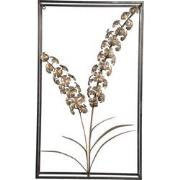 PTMD Zadder Gold metal dried flower statue rectangle L