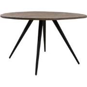 Light&living Eettafel Ø140x76 cm TURI acacia hout donker bruin-zwart