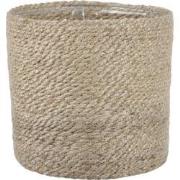 Mica Decorations Atlantic Plantenmand - H20 x Ø20 cm - Jute - Crème