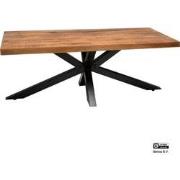 Benoa Tinley Park Wooden Iron Coffee Table & Spiderleg 120 cm