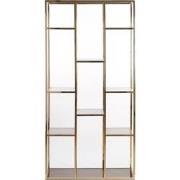 Light&living Kast open 100x36x200 cm LUSAKA glas bruin-licht goud