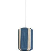 Light&living Hanglamp Ø30x46 cm KOZANA blauw+crème