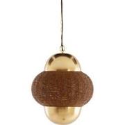 Light&living Hanglamp Ø33x38 cm CETARA kralen bruin+brons