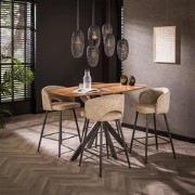 Hoyz Collection - Bartafel Arhus 140cm - Massief Acacia Naturel