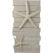 J-line - Kader Maison De Plage Hout Licht Grijs/wit Large - 7x53x99cm