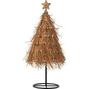 J-line - Kerstboom Ster Rattan Large - 33x33x89cm