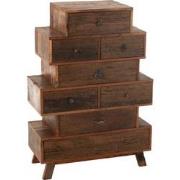 J-line - Kast Vinto Gerecycleerd Hout Naturel - 76x35x109cm