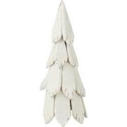 J-line - Kerstboom Stukken Hout Wit Small - 24x24x60cm