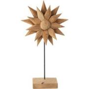 J-line - Zonnebloem Mia Hout Naturel Medium - 25x25x45cm