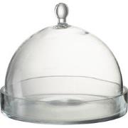 J-line - Stolp Rond Glas Transparant Large - 22x22x25cm