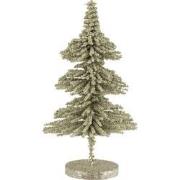 J-line - Kerstboom Deco Plastiek Bolletjes Glitter Licht Groen Small -...