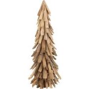 J-line - Kerstboom Dun Drijfhout Naturel Medium - 27x27x80.5cm