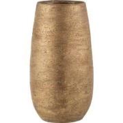 J-line - Vaas Oneffen Ruw Keramiek Goud Large - 22x22x41cm