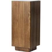 Light&living Zuil 35x35x80 cm GATURA hout donker bruin+glas bruin