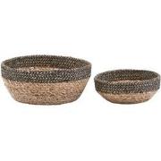 House Doctor mand Bowl zwart set 22cm