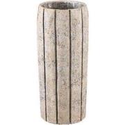 PTMD Bloempot Imani - 20x20x45 cm - Cement - Taupe