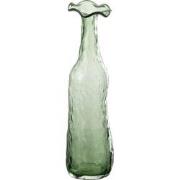 J-line - Vaas Openbloeien Glas Groen Medium - 9.5x9.5x33cm