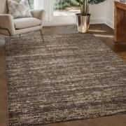 Relax Oslo - Laagpolig Effen Vloerkleed - Modern Tapijt - Bruin- 350x4...