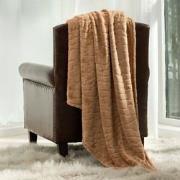 Cozy Bliss Luxury Milky Pluche Plaid - Lichtbruin - 150x200 cm