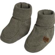 Baby's Only Slofjes Melange - Khaki - 3-6 mnd - 100% ecologisch katoen