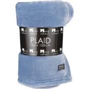 In The Mood Collection Famke Fleece Plaid - L180 x B130 cm - Lichtblau...