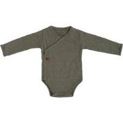 Baby's Only Rompertje lange mouw Melange - Khaki - 62 - 100% ecologisc...