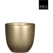 Tusca pot rond goud h13xd13,5 cm