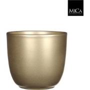 Tusca pot rond goud h16xd17 cm