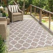 Tapijtenloods Sun In- & Outdoor Vloerkleed Laagpolig Beige- 80x250 CM