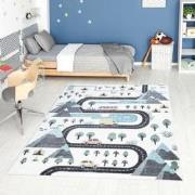 Tapijtenloods Vloerkleed Verkeer Laagpolig Anime Kids Creme- 80x150 CM