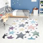 Tapijtenloods Vloerkleed Stars Laagpolig Anime Kids Creme Multi- 190x2...