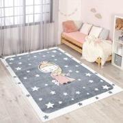 Tapijtenloods Vloerkleed Princess Laagpolig Anime Kids Grijs- 120x170 ...