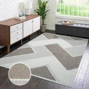 Tapijtenloods Vloerkleed Lindo Modern Woonkamer Beige Laagpolig- 80x15...